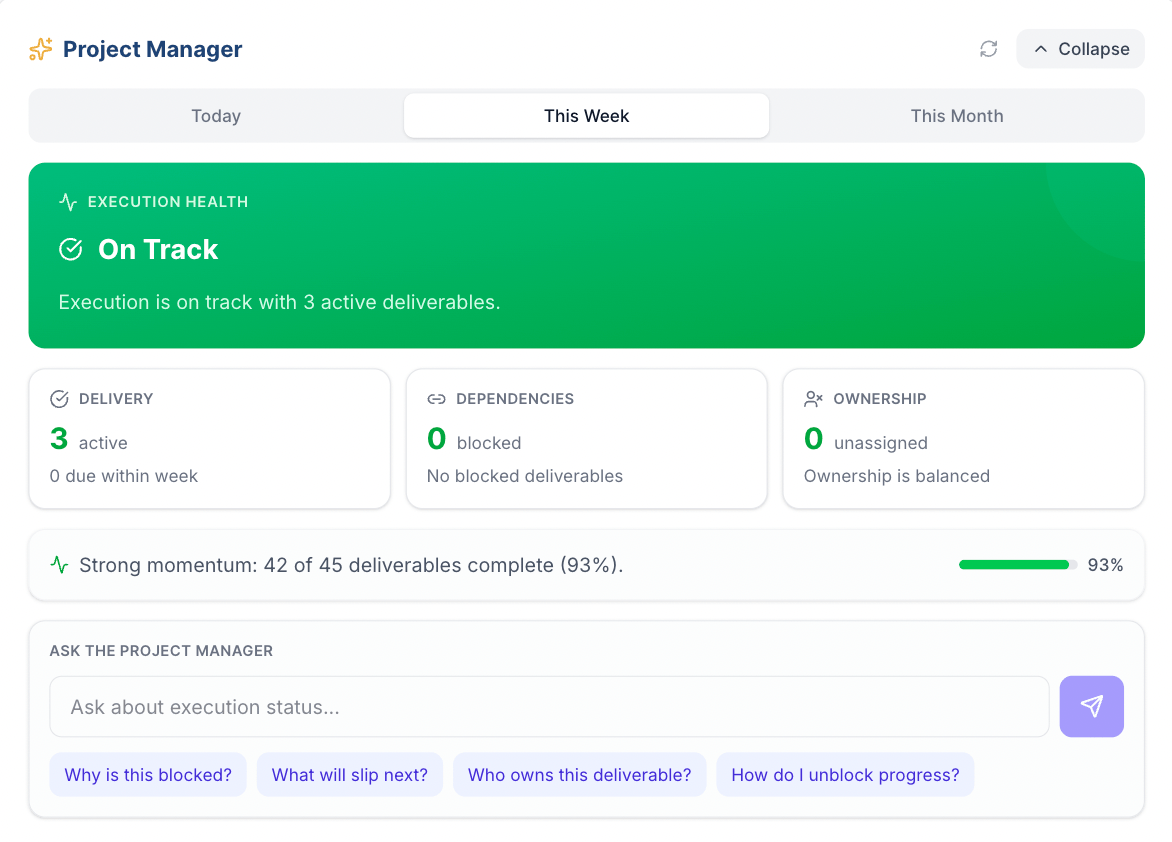 PlanGenie Project Manager